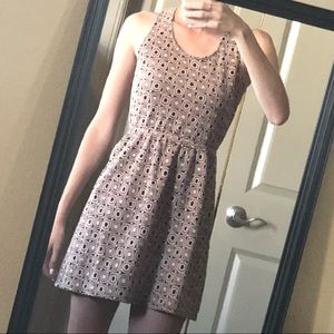 Open back pink dress